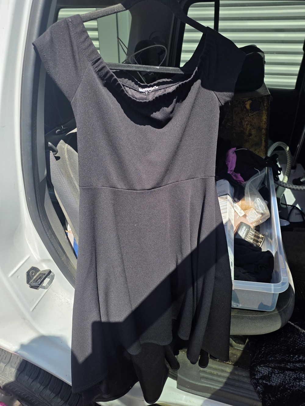 Black Women's Fit-and-Flare Top